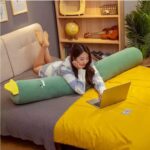 Cute Cartoon Cylindrical Body Pillow – Soft, Detachable & Washable for Pregnancy & Leg Support - Image 5
